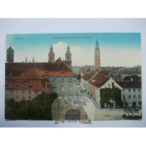 Głogów, Glogau, plac Wilhelma, ok. 1910