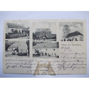 Krzydłowice near Polkowice, brewery, distillery, post office, store, 1905