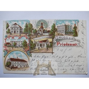 Przedmoście k. Głogów, młyn parowy, browar, gospoda, 1899