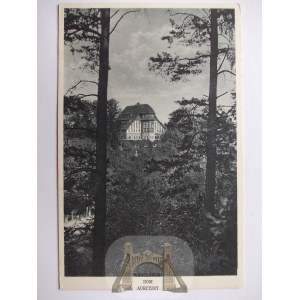 Lwówek Śląski, Lowenberg, szkoła, ok. 1930