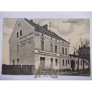 Dobiegniew, Woldenberg, Hotel Dworcowy, 1928