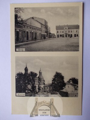 Wieruszów, Weruschau, rynek, kościół, 1941