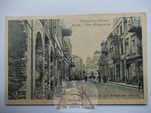 Kalisz, Kalisch, ulica Warszawska, ok. 1915