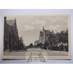 Świnoujście, Swinemunde, ulica Bismarcka, ok. 1920