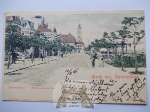 Świnoujście, Swinemunde, promenada, 1901