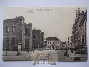 Kołobrzeg, Kolberg, Rynek, ok. 1910