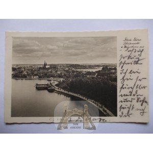 Wałcz, Deutsch Krone, zdjęciowa panorama, 1934