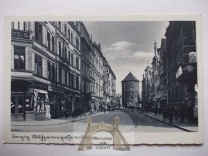 Gdańsk, Danzig, ulica Stągiewna, ok. 1940
