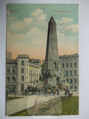 Gdańsk, Danzig, pomnik wojenny, ok. 1910