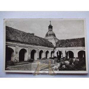 Krosno k. Orneta, Wormditt, kościół, cmentarz, 1942