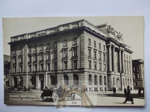 Kraków, Bank Polski, samochód, ok. 1930