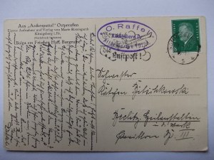 Balga, ruiny zamku, 1930