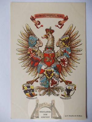 Patriotic, Eagle, coats of arms of the principalities of the Republic, ca. 1910