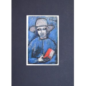 Eugeniusz TUKAN-WOLSKI (1928-2014), Portrét ženy v klobúku