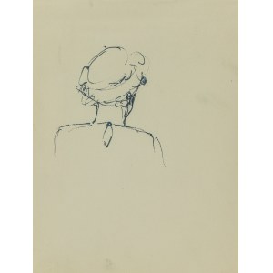 Ludwik MACIĄG (1920-2007), Skica ženské hlavy zezadu