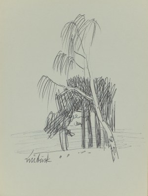 Ludwik MACIĄG (1920-2007), Pejzaż z drzewami