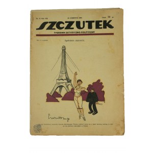 SZCZUTEK satirical-political magazine Year VII, No. 26, June 25, 1925, illustrations by Z. Czermanski, St. Biedrzycki, S. Gurtler