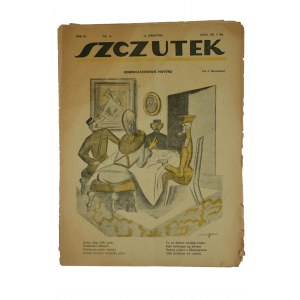 SZCZUTEK satirical-political magazine Year III, No. 16, April 16, 1920, illustrations by K. Grus, M. Berezowska, W. Krasnodębska-Wejcherowa, K. Mackiewicz