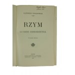 Chlędowski Kazimierz - Rzym Ludzie Odrodzenia, Lwów 1911r.