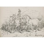 Juliusz KOSSAK (1824-1899), Trójka koni krakowskich