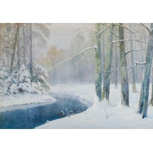 Wiktor KORECKI (1890-1980), Las zimą, przed 1939