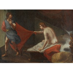 Malarz nieokreślony, XVIII w., Scena biblijna - Żona Putyfara