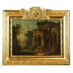 Jacques de LAJOUE (1687-1761) - attributed, Pair of paintings - Landscape with ruins