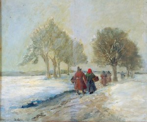 Władysław BOŃCZA-RUTKOWSKI (ok. 1840-1905), W drodze do miasta, 1903