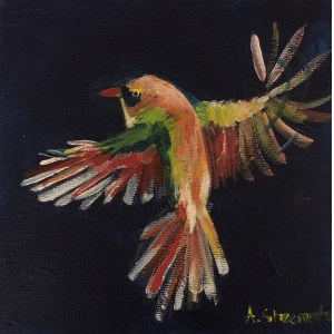 Agata STRZEMECKA (b. 1992), Flying bird, 2021