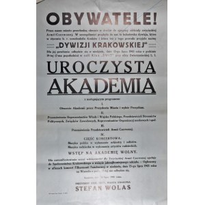 OBYWATELE! Przez nasze miasto przechodzą obecnie w drodze do ojczyzny oddziały zwycięskiej Armii Czerwonej (...)