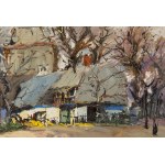 Stanisław Łazorek (1938 Aksmanice - 2000 Kazimierz Dolny), Paysage, 1984