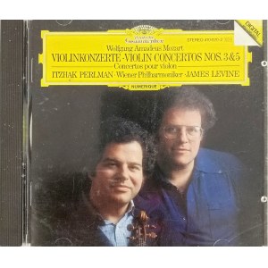 Wolfgang Amadeusz Mozart, Koncerty skrzypcowe nr III i V / Wyk. Itzhak Perlman, Filharmonicy wiedeńscy, dyr. James Levine / Deutsche Grammophon (CD)