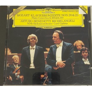 Wolfgang Amadeus Mozart, Piano Concertos Nos. 20 and 25 / Performed by Arturo Bendetti Michelangeli / Deutsche Grammophon (CD)