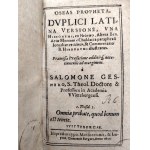 S. Gesnero - Prophecy of Hosea with commentary by St. Jerome - Wittenberg 1601