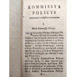 [Stanisław August Poniatowski] - Konstytucja 3 maja - Miasta Nasze Królewskie, Kommissya Policyi - Ustawy Sejmu Czteroletniego z Roku 1791