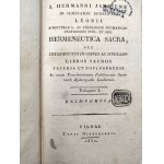 J. Hermanni Janssens - Hermeneutica Sacra - Vilnae 1830 [Wilno]