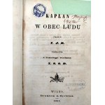 X.J.D. - Kapłan w obec ludu - Wilno 1863 [Pieczęć księgarni w Lublinie ]