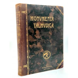 Monumenta Hebraica - Monumenta Talmudica - Bibel un Babel - Leipzig 1913.