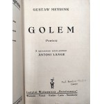 Meyrink G. - Golem - [ Arcydzieło przełożone na wszystkie języki świata], ok. 1920 rok