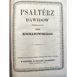 Jana Kochanowskiego - Psałterz Dawidowy - Poznań 1867 [ Miedzioryt z wizerunkiem J. Kochanowskiego]
