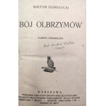Gomulicki W. - Bój Olbrzymów - powieść historyczna - Kraków ok. 1920