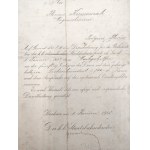 Cesarsko - Królewska Kolej Państwowa w Krakowie 1902 rok [ Dokument dot.  smarownika ]