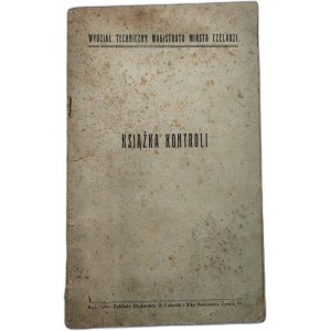 Czeladź - Książka kontroli budowlanej - Wydział techniczny Magistratu Miasta - 1933