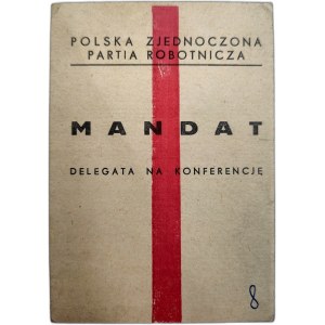 P.Z.P.R. - Mandat Delegata na konferencję - Cieszyn
