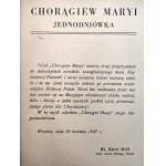 Jednodniówka - Chorągiew Maryi - Warta Śląska 1947 Maj