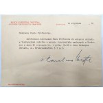 [Karol Wojtyła] Podpis kardynała Karola Wojtyły pod maszynopisową kartą z 1976 roku
