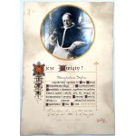 [ Pieczęć Watykańska] - Błogosławieństwo w języku polskim od Papieża Piusa XI z 1937 -