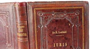 ŁOZIŃSKI- IURIS IGNORANTIA Studjum prawno- społeczne 1893 dekoracyjna skóra z epoki, dedykacja Autora