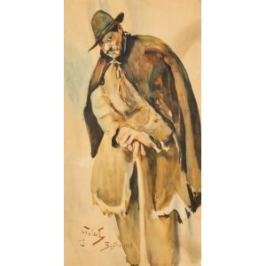 Julian Fałat (1853-1929), Portret mężczyzny, 1918