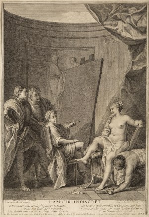 Louis De Surugue, Wg. N. Vleughelsa (1686-1762), L'Amour Indiscret, 1726